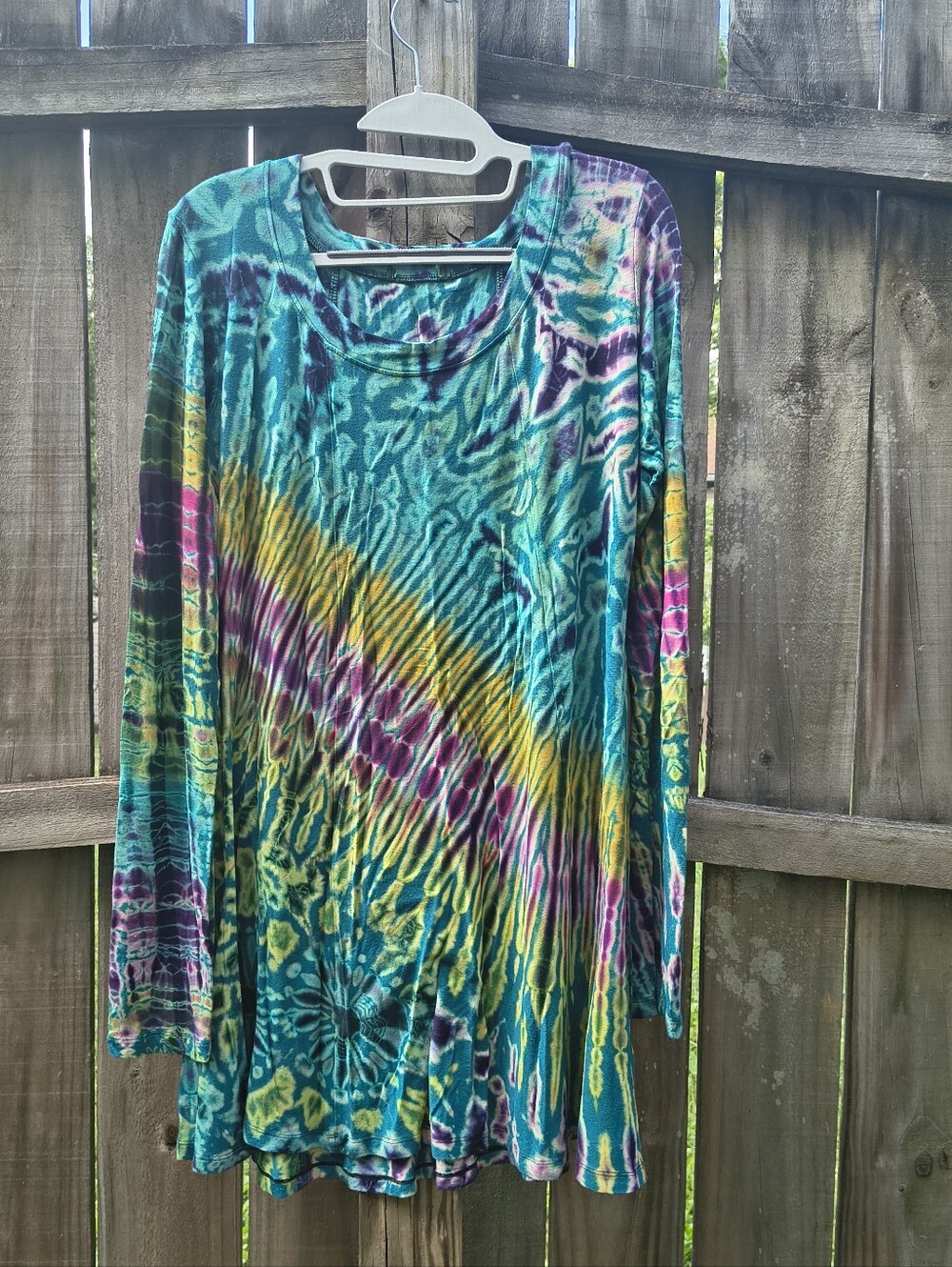 Kathmandu Imports Tied Dye Long Sleeve Dress
